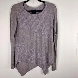 Heather by Bordeaux | Gray Angora Blend Sweater